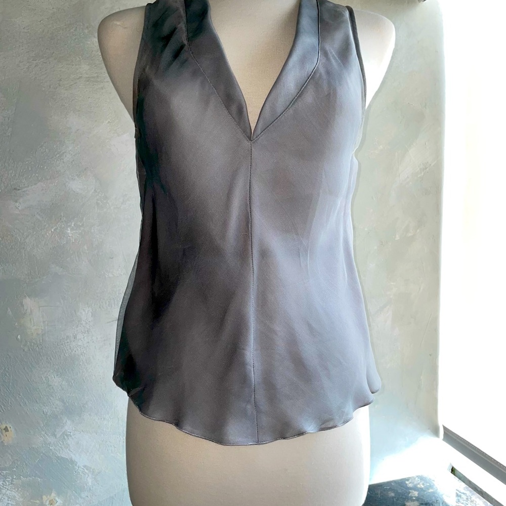 Designer Vintage Italian Sleeveless Blouse/Top